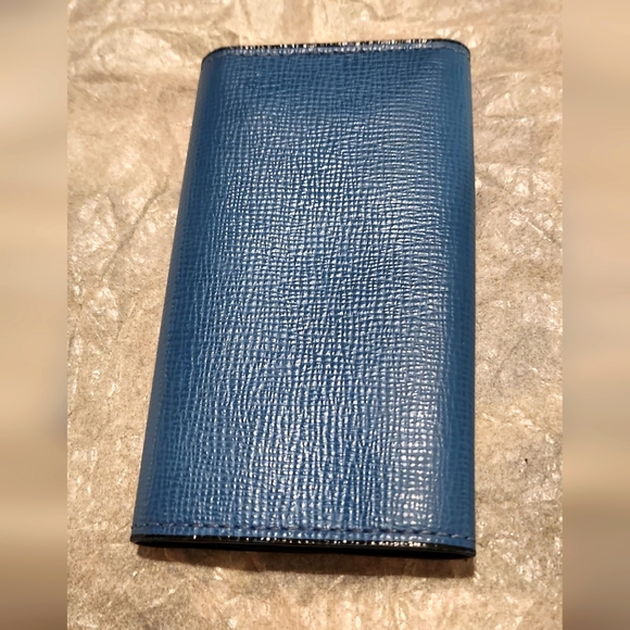 Valextra Key Holder Cobalt Blue Made in Italy - Picture 3 of 11